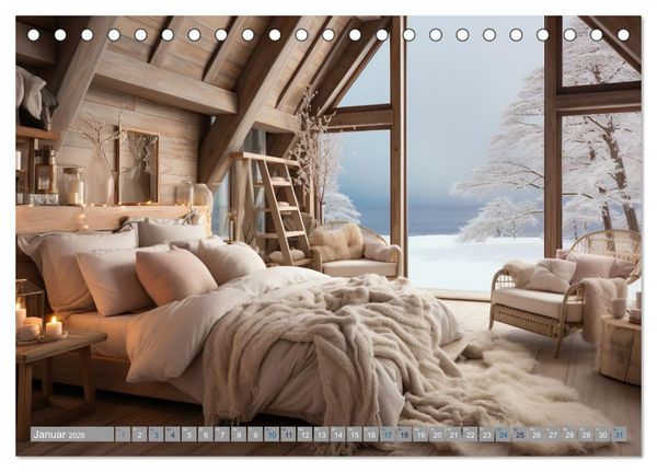 Produktbild: Strandhausidylle (Tischkalender 2026 DIN A5 quer), CALVENDO Monatskalender