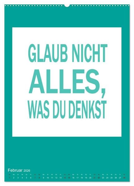 Produktbild: Memo an mich (hochwertiger Premium Wandkalender 2026 DIN A2 hoch), Kunstdruck in Hochglanz