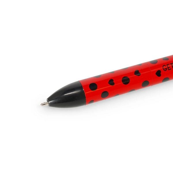 Produktbild: Legami Zweifarbiger Kugelschreiber - Click&Clack - Ladybug "Get Lucky"