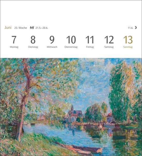Produktbild: Kunstgenuss Postkartenkalender 2027 - Kalender mit 53 Kunstpostkarten