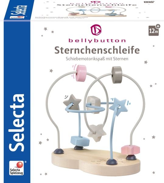 Selecta 64019 - bellybutton, Sternchenschleife, Motorikschleife, 18 cm