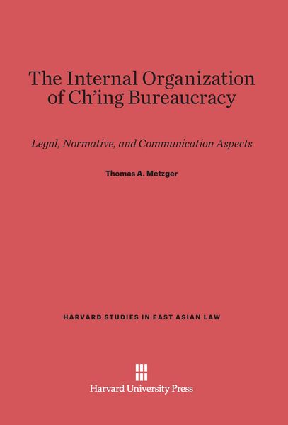 Produktbild: The Internal Organization of Ch'ing Bureaucracy