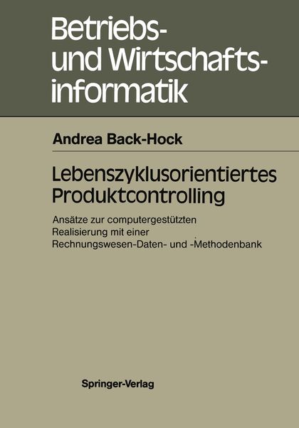Produktbild: Lebenszyklusorientiertes Produktcontrolling
