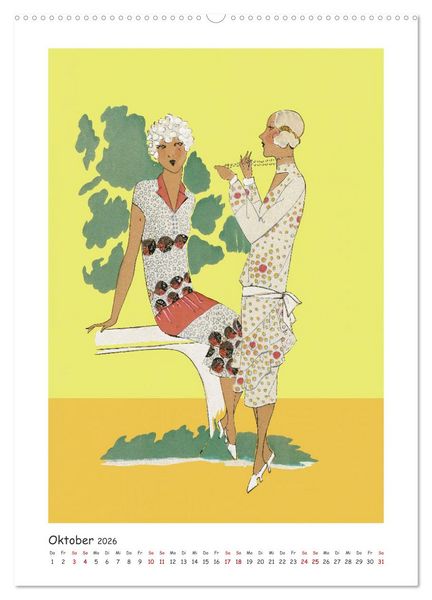 Produktbild: Paris Fashion Art d&eacute;co (hochwertiger Premium Wandkalender 2026 DIN A2 hoch), Kunstdruck in Hochglanz