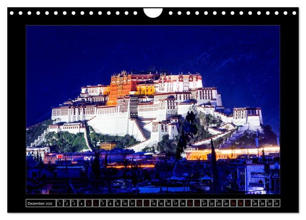 Produktbild: Eine Rundreise durch Tibet (Wandkalender 2026 DIN A4 quer), CALVENDO Monatskalender