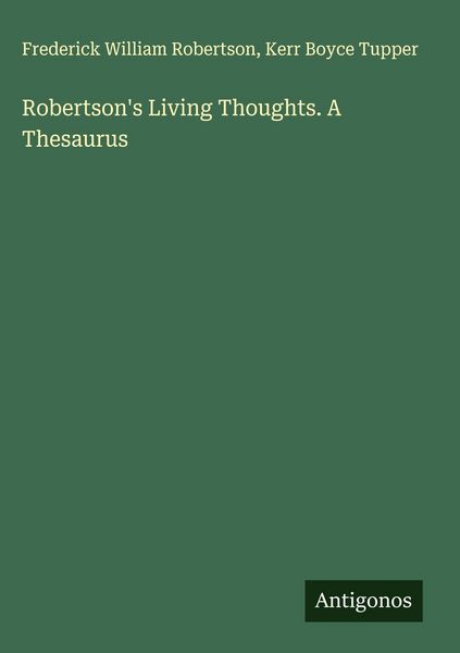 Produktbild: Robertson's Living Thoughts. A Thesaurus