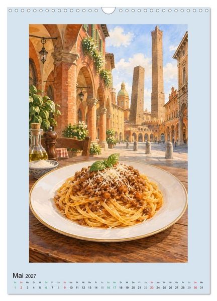 Produktbild: Pastagl&uuml;ck - Gemalte Gaumenfreuden (Wandkalender 2027 DIN A3 hoch), CALVENDO Monatskalender