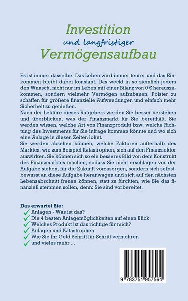 Produktbild: Investition und langfristiger Verm&ouml;gensaufbau: Wie Sie Ihr Geld sicher investier