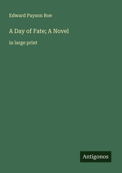 Produktbild: A Day of Fate; A Novel