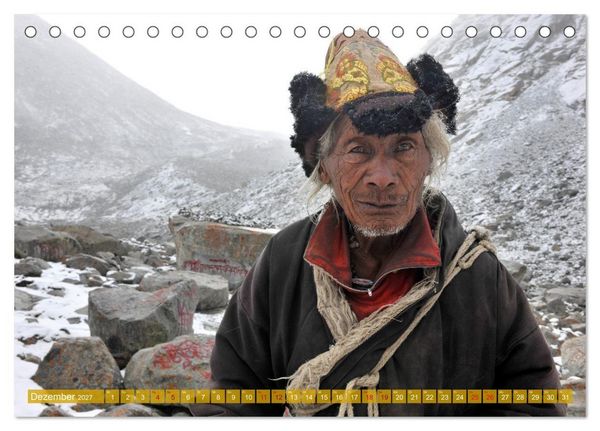 Produktbild: Begegnungen am Wegesrand &ndash; Auf dem Weg von Kashgar nach Lhasa (Tischkalender 2027 DIN A5 quer), CALVENDO Monatskalender