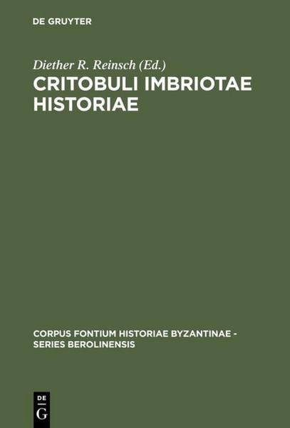 Produktbild: Critobuli Imbriotae Historiae