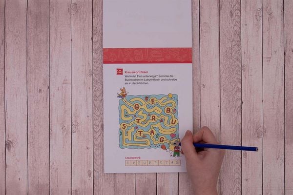 Produktbild: 66 Kreuzwortr&auml;tsel f&uuml;r Erstleser - 1. Klasse (Blau)
