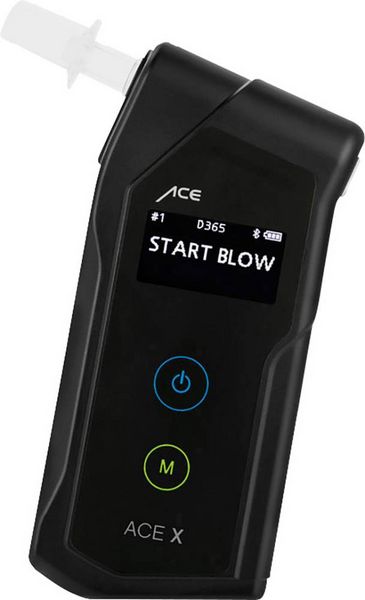 Produktbild: ACE X Alkoholtester Schwarz 0.0 bis 5 &permil; inkl. Display
