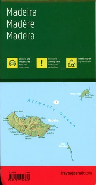 Madeira, Straßen- und Freizeitkarte 1:40.000, freytag & berndt