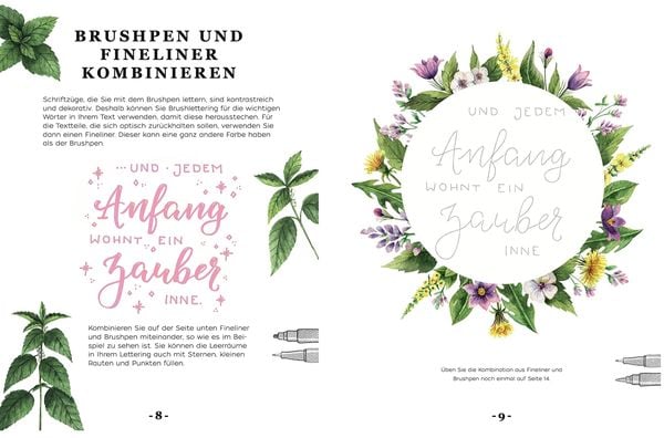 Produktbild: Handlettering Design Paper Block Cottage Dreams A5