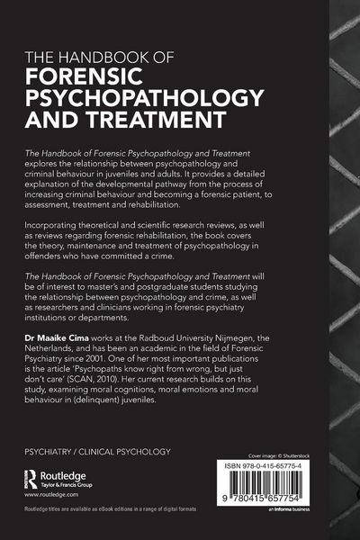 Produktbild: The Handbook of Forensic Psychopathology and Treatment
