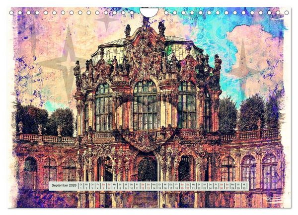 Produktbild: Gr&uuml;&szlig;e aus Dresden (Wandkalender 2026 DIN A4 quer), CALVENDO Monatskalender