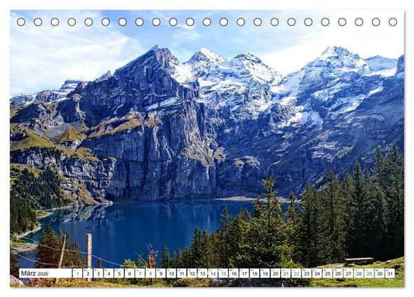 Produktbild: Gr&uuml;ezi . Landschaften in der Schweiz (Tischkalender 2026 DIN A5 quer), CALVENDO Monatskalender