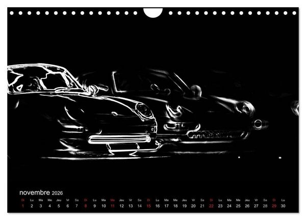 Produktbild: 911 Lignes (Calendrier mural 2026 DIN A4 vertical), CALVENDO calendrier mensuel