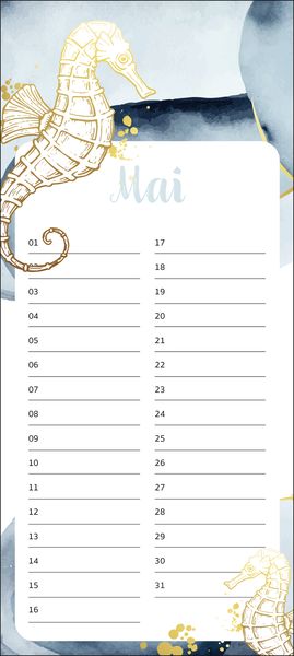 Immerwährender Geburtstagskalender Maritim
