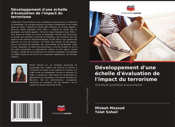 Produktbild: D&eacute;veloppement d'une &eacute;chelle d'&eacute;valuation de l'impact du terrorisme