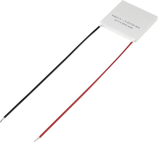 Produktbild: TRU Components TEC1-127040 Peltier-Element 15.4 V/DC 4A 33.4W (L x B x H) 40 x 40 x 3.9mm