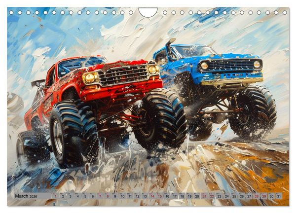 Produktbild: Monstertruck Madness (Wall Calendar 2026 DIN A4 landscape), CALVENDO 12 Month Wall Calendar