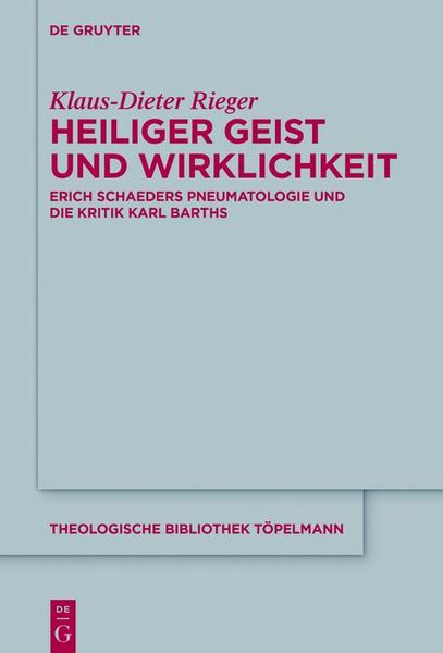 Produktbild: Heiliger Geist und Wirklichkeit