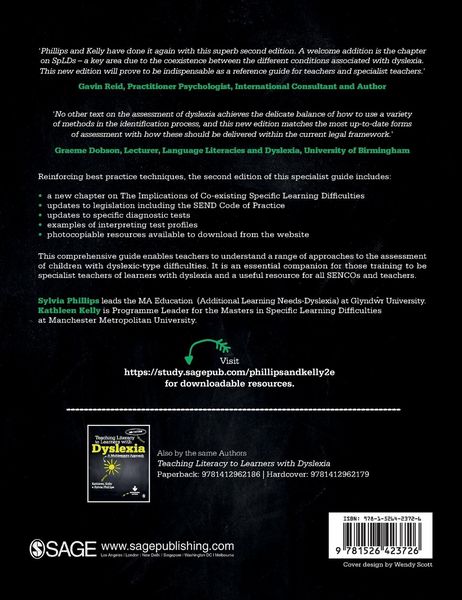 Produktbild: Assessment of Learners with Dyslexic-Type Difficulties