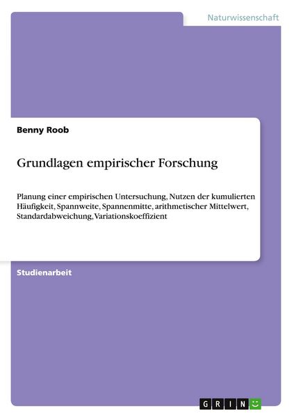 Produktbild: Grundlagen empirischer Forschung
