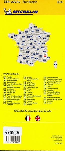 Produktbild: Michelin Franz&ouml;sische Alpen S&uuml;d