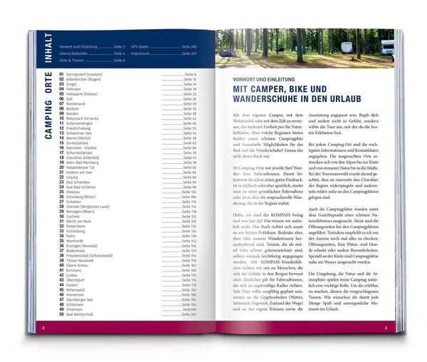 Produktbild: KOMPASS Camping, Wandern & Biken Deutschland &ndash; 50 Campingpl&auml;tze zum Wandern und Biken