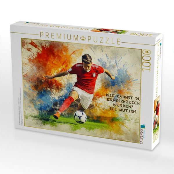 Produktbild: CALVENDO Puzzle Ein Motiv aus dem Kalender Fu&szlig;ball und Motivation | 1000 Teile Lege-Gr&ouml;&szlig;e 64x48cm Foto-Puzzle f&uuml;r gl&uuml;ckliche Stunden
