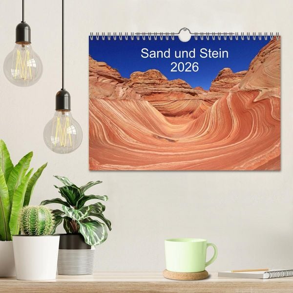 Produktbild: Sand und Stein 2026 (Wandkalender 2026 DIN A4 quer), CALVENDO Monatskalender
