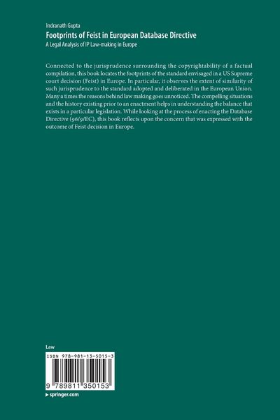 Produktbild: Footprints of Feist in European Database Directive