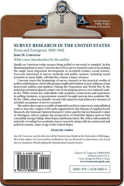 Produktbild: Survey Research in the United States