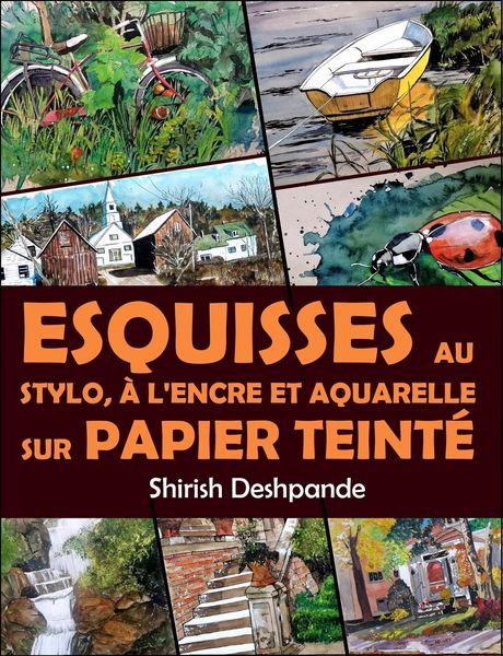 Produktbild: Esquisses au stylo, &agrave; l'encre et &agrave; l'aquarelle sur papier teint&eacute;