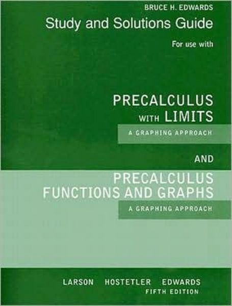 Produktbild: Edwards, B: Study and Solutions Guide Precalculus with Limit