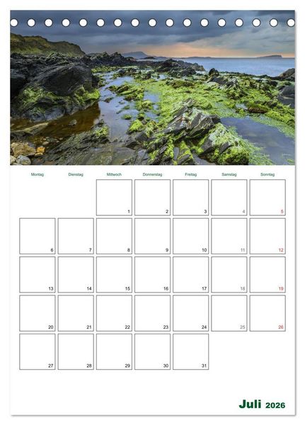 Produktbild: Schottland Entdeckungstour (Tischkalender 2026 DIN A5 hoch), CALVENDO Monatskalender