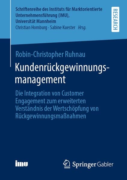 Produktbild: Kundenr&uuml;ckgewinnungsmanagement