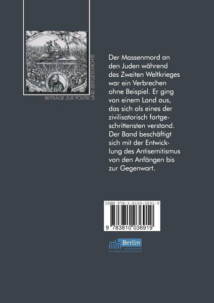 Produktbild: Antisemitismus in der deutschen Geschichte