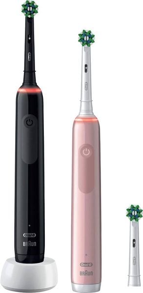 Oral-B Pro3 3900 612626 Elektrische Zahnbürste Schwarz, Rose