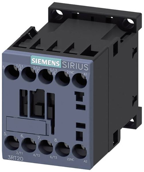 Siemens 3RT2017-1AP02 Schütz 3 Schließer 5.5kW 230 V/AC 12A mit Hilfskontakt 1St.