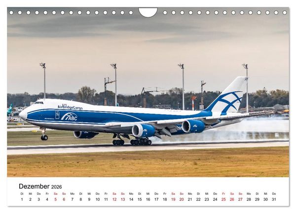 Produktbild: Planespotting am Flughafen M&uuml;nchen (Wandkalender 2026 DIN A4 quer), CALVENDO Monatskalender