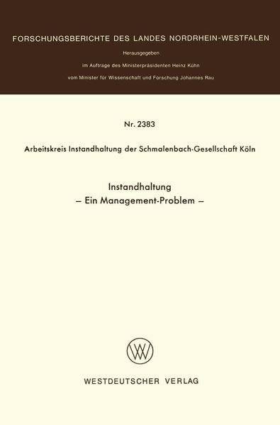 Produktbild: Instandhaltung