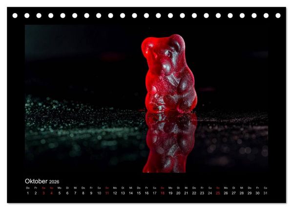 Produktbild: Rot (Tischkalender 2026 DIN A5 quer), CALVENDO Monatskalender