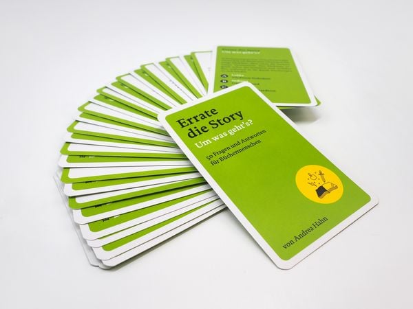 Produktbild: Errate die Story. Um was geht&rsquo;s? 50 Fragen und Antworten f&uuml;r B&uuml;chermenschen