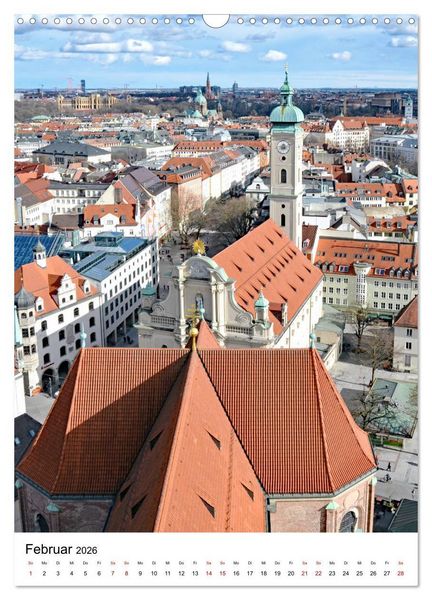 Produktbild: M&uuml;nchen Blick vom Alten Peter (Wandkalender 2026 DIN A3 hoch), CALVENDO Monatskalender