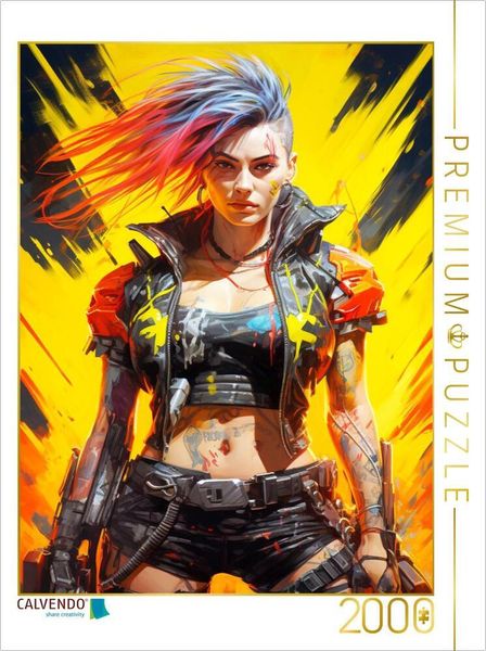 Produktbild: CALVENDO Puzzle Futuristische Heldin | 2000 Teile Lege-Gr&ouml;&szlig;e 90x67cm Foto-Puzzle f&uuml;r gl&uuml;ckliche Stunden