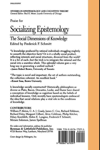 Produktbild: Socializing Epistemology